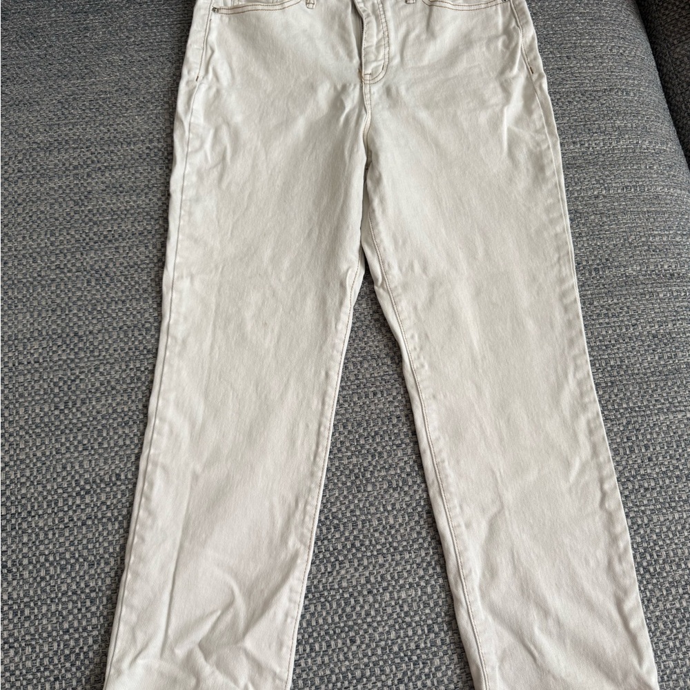 Sam Edelman Women's Beige Straight Leg Jeans